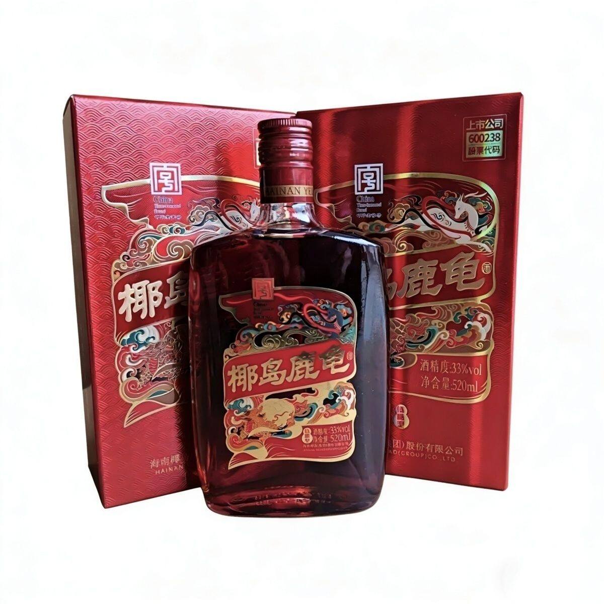 椰岛鹿龟酒配制酒33度520ml 12瓶整箱 传统底蕴与现代消费的理性观察
